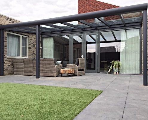Terrasoverkapping Verano Garda met glas Deco Zonwering Heesch 1
