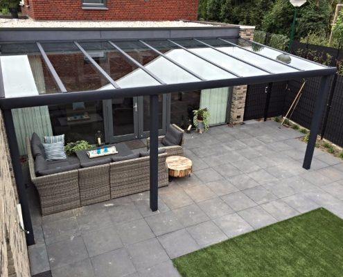 Terrasoverkapping Verano Garda met glas, Deco Zonwering Heesch 2