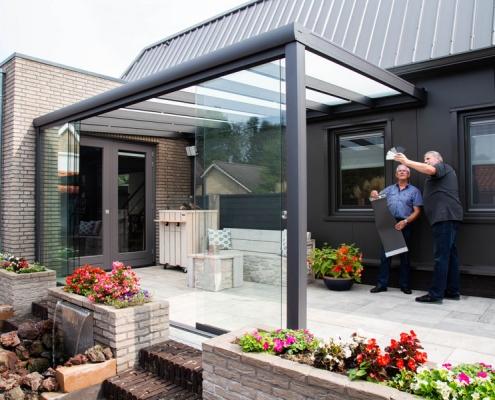 Deco zonwering Showroom buiten Deco zonwering Showroom buiten