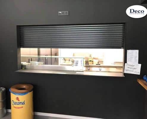 Rolluik met Somfy motor in kantine