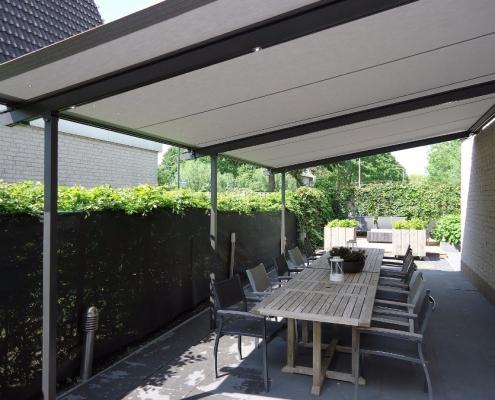Pergolino zonwering met LED verlichting Pergolino zonwering met LED verlichting