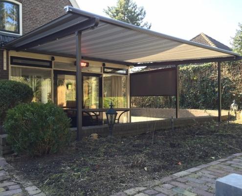 Pergolino zonwering met terrasverwarming Pergolino zonwering met terrasverwarming