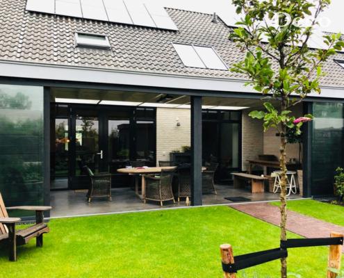 Glaswand in terrasoverkapping Glaswand in terrasoverkapping Rosmalen