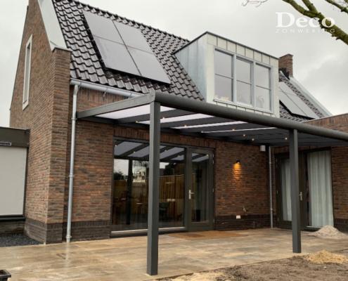 Terrasoverkapping met ledverlichting Terrasoverkapping van Deco zonwering