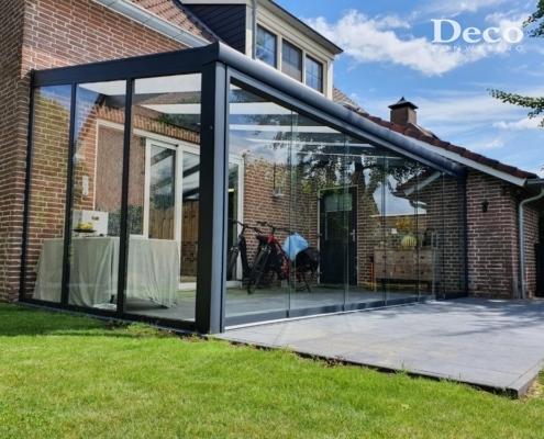 Tuinkamer glazen schuifwanden Tuinkamer glazen schuifwanden