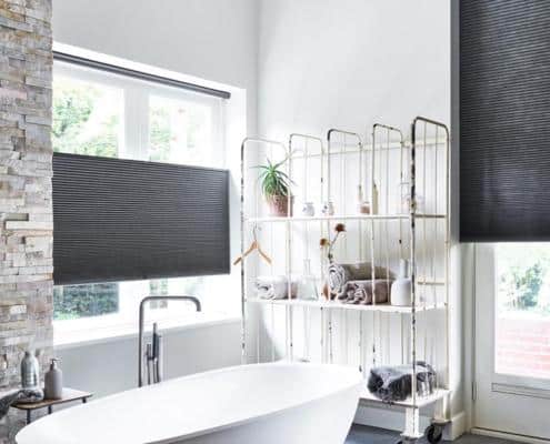 Plisségordijn voor lichtinval