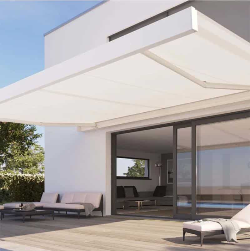 Stobag Camabox zonnescherm in wit