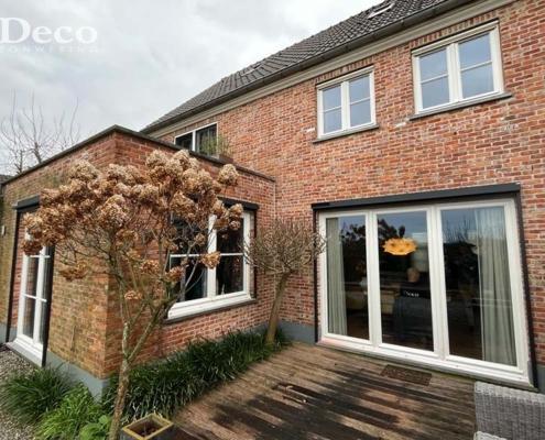 geintegreerde windvaste screens deco zonwering Deco Zonwering plaatst windvaste Somfy Solar screens voor een woning in Ophemert