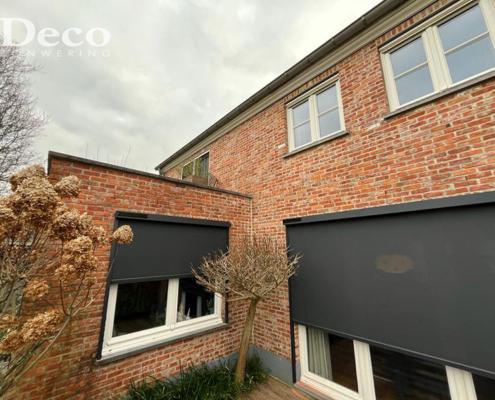 ophemert deco zonwering somfy solar screen Deco Zonwering plaatst windvaste Somfy Solar screens voor een woning in Ophemert