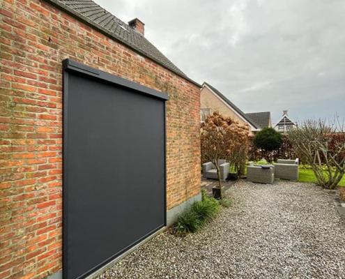 windvaste screens somfy solar deco Deco Zonwering plaatst windvaste Somfy Solar screens voor een woning in Ophemert