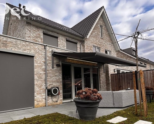 Zonnescherm ledverlichting Oss zonwering oss zonnescherm